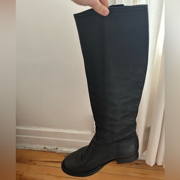 Miu Miu Leather Riding Boots - Picture 2 of 4